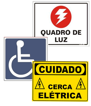 PLACAS DE SINALIZAÇÃO